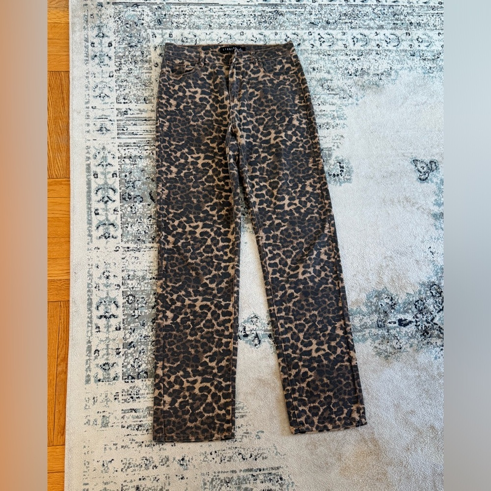 Lioness Animal Print Denim Jeans